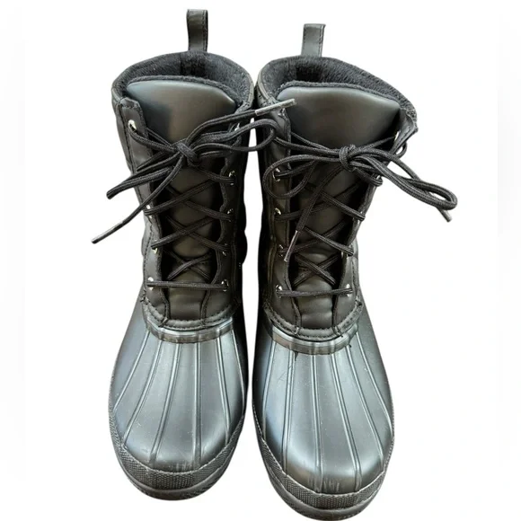 Sperry Topsider Gosling Insulated Black Rubber  Boots Women’s Size 8 - Picture 2 of 12